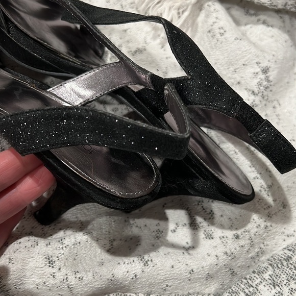 Black sparkle heels - Picture 4 of 5